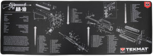 TekMat TEKR44AR10 AR-10 Cleaning Mat Black/White Rubber 15"x44" AR-10 Parts Diagram