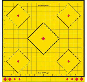 Birchwood Casey LRSIT-5PK Long Range Self-Adhesive Paper Yellow 17.75" 5-Diamond 5 Pack