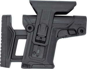 FAB Defense FXRAPSCB RAPS Rapid Adjustment Precision Stock-Collapsible Fits Mil-Spec/Commercial Buffer Tubes Integrated Cheek-Rest & Adjustable LOP Ambidextrous 1Latch System Black Polymer
