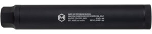 Maxim Defense MXM48351 DRF 22 Cal (Rimfire), 5.90" Black Titanium/Aluminum, 1/2"-28 tpi Direct Thread Mount