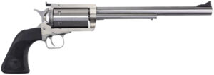 Magnum Research BFR360 BFR  Extra Large 360 Buckhammer 6+1 Shot 10" Brushed Stainless Steel Barrel & Cylinder, Stainless Stainless Steel Frame, Black Rubber Grip, Exposed Hammer