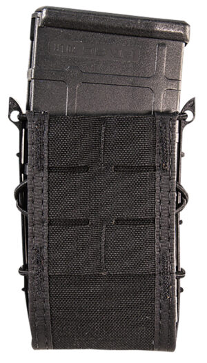 High Speed Gear 41TA00BK TACO Duty Single Rifle Mag Pouch, Black Nylon with MOLLE Exterior, Fits MOLLE & 2" Belt