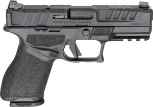Springfield Armory EC9409BU15 Echelon Compact Frame 9mm 15+1 4" Black Melonite Steel Barrel & Optic Ready/Serrated Steel Slide, Black Polymer Frame w/Picatinny Rail, Textured Grip, Ambidextrous