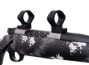 Weatherby TRBVLAS3 Scope Mount/Ring Combo  Matte Black Alloy 30mm Tube, Weatherby Mark V Medium Rings Standard 6-Lug Action