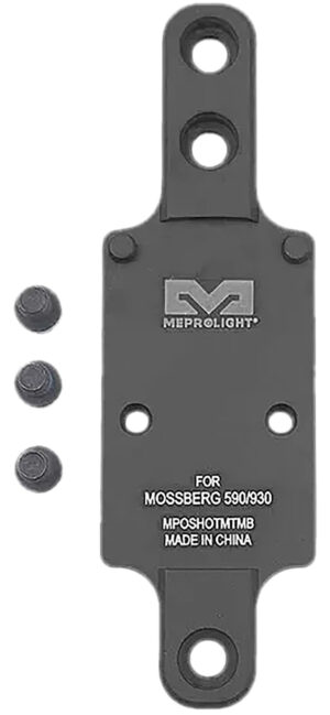 Meprolight USA 901141042 Optics Plate Shotgun Matte Black Aluminum Mossberg 930/590, RMR Footprint