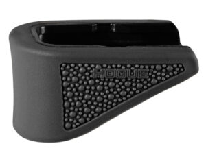 Hogue 18220  Extension Base Pad Fits Glock 42 Compatible w/ 6rd Magazine Black Overmolded Rubber