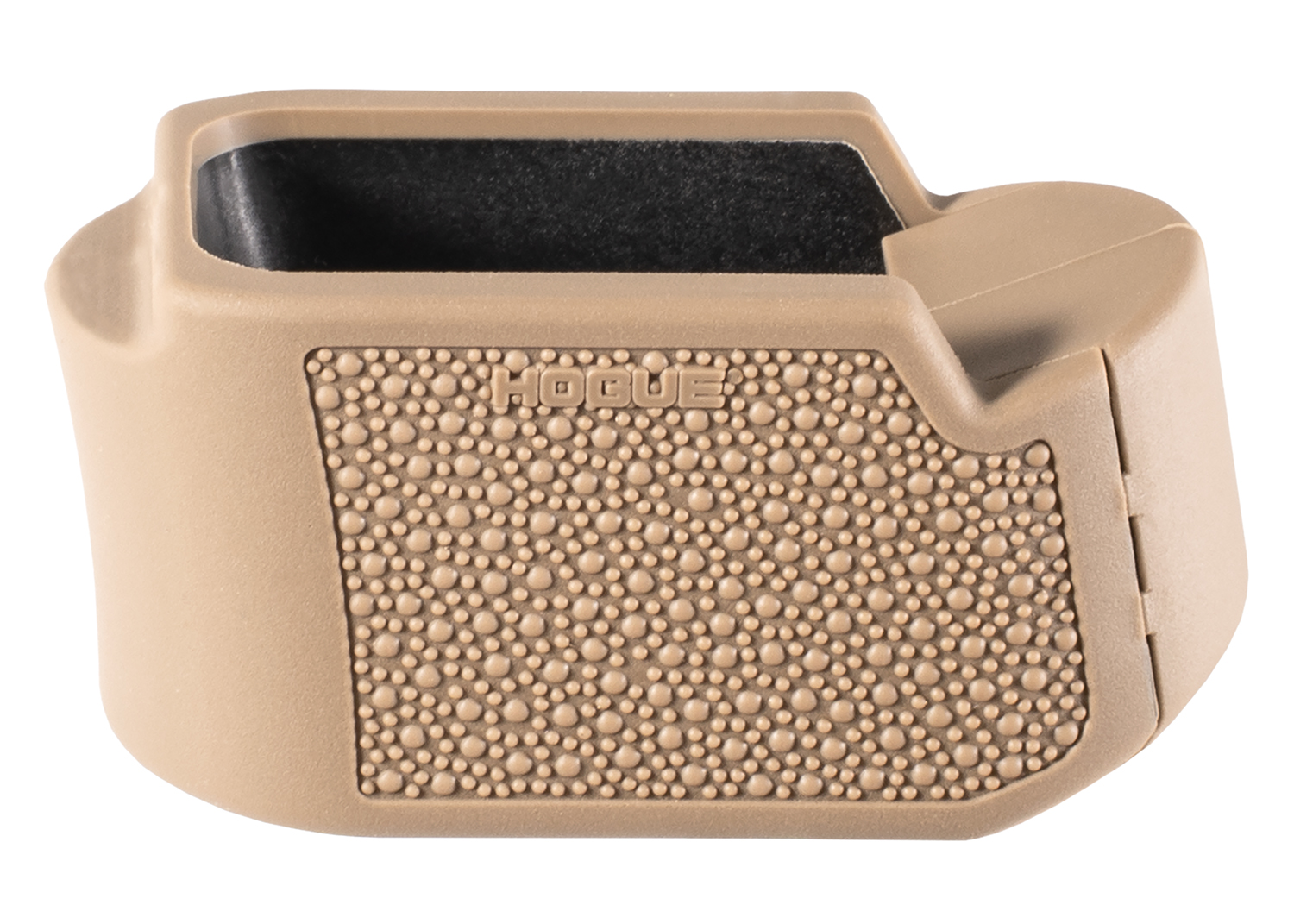 Hogue 18613 Extension Base Pad Fits Glock 19 Compatible w/ 10/15rd Magazines FDE Overmolded Rubber