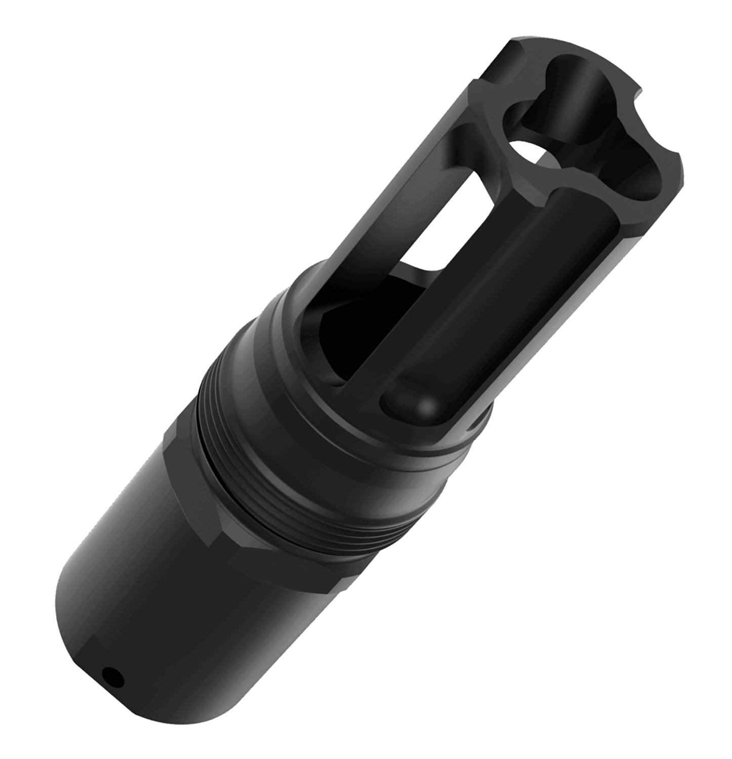 Liberty Precision Machine LPM-2007 Eclipse Pin & Weld Flash Hider Black Stainless Steel 1/2"x28 Threads 3.05"