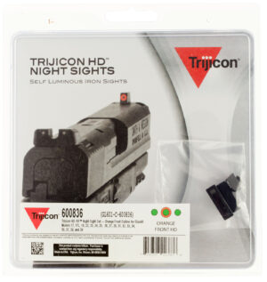 Trijicon 600836 HD XR Night Sights Green/Tritium Orange Outline Front Sight-Green Tritium Black Outline Rear Sight Glock 17/17L/19/22 Standard Frame