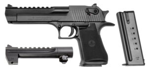 Magnum Research DE50WB6 Desert Eagle Mark XIX Conversion Combo 44 Rem Mag, 50 AE 6" 7+1, 8+1 Black Carbon Steel Frame & Slide Black Rubber Grip