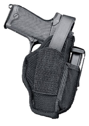 Uncle Mike's 70050 Sidekick Hip Holster IWB/OWB Size 05 Black Laminate Belt Clip Fits Large Semi-Auto Fits 4.50-5" Barrel Ambidextrous