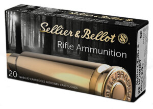Sellier & Bellot SB22HB Rifle  22Hornet 45gr Soft Point 20 Per Box/90 Case