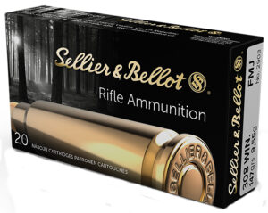 Sellier & Bellot SB308A Rifle  308Win 147gr Full Metal Jacket 20 Per Box/25 Case