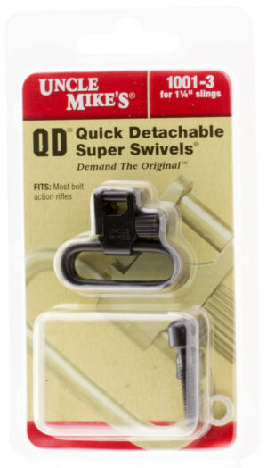 Uncle Mike's MO10013 Super Swivel  Blued 1.25" Steel Quick Detach
