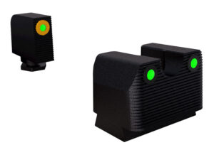 Rival Arms RA3A231G Night Sights for Glock MOS  Green Tritium Orange Outline Front Sight-Green Tritium Black Outline Rear Sight Glock 17/19
