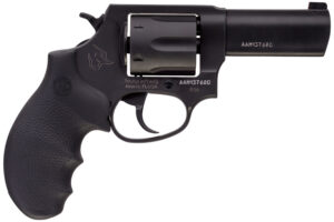 Taurus 2-85631NS 856 Defender Small 38 Special +P 6 Shot 3" Matte Black Stainless Steel Barrel & Cylinder, Matte Black Aluminum Frame, Hogue Finger Grooved Grip, Transfer Bar Safety, Exposed Hammer