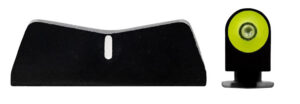 XS Sights GL0011P3Y DXT2 Big Dot Night Sights fits Glock  Green Tritium Yellow Outline Front Sight/Black Frame