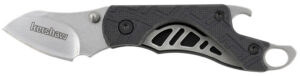 Kershaw 1025X Cinder  1.40" Folding Drop Point Plain Stonewashed 3Cr13MoV SS Blade Black Glass-Filled Nylon Handle Includes Key Ring