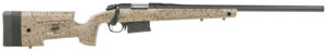 Bergara Rifles B14S352C B-14 HMR 6.5 Creedmoor 5+1 22" Graphite Black Cerakote Free-Floating Barrel, Black Speckled Brown Molded w/Mini-Chassis, Adjustable LOP & Cheek Piece Stock, Right Hand