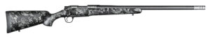 Christensen Arms 8010615700 Ridgeline FFT Full Size 300 WSM 3+1, 20" Stainless Steel Threaded Barrel, Stainless Aluminum Receiver, Black w/Gray Accents Fixed Sporter w/Flash Forged Technology Stock