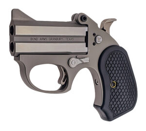 Bond Arms BAHB Honey B  22 Mag 2 Shot 3" Black Rough & Tumble Stainless Steel Barrel & Frame, Black Extended B6 Resin Grips