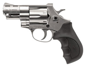 Weihrauch Guns 770127 Windicator  357 Mag 6rd Shot 2" Nickel Steel Barrel & Cylinder w/Aluminum Frame Black Rubber Grip
