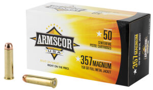 Armscor FAC3576N USA  357Mag 158gr Full Metal Jacket 50 Per Box/20 Case