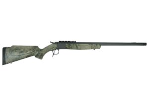CVA Scout V2 TD Rifle .450 Bushmaster Single Shot 25" Sniper Grey Cerakoted Threaded Barrel Camo Stock