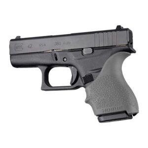 Hogue HandAll Beavertail Handgun Grip Sleeve for Glock 42 43 Slate Grey