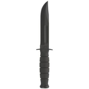 Ka-Bar Short Ka-Bar Fixed Knife 5-1/4" Clip Point Blade Black