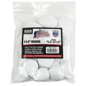 Pro-Shot 1 1/2" Round 100% Cotton Patches 600/ct