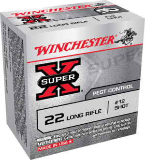 WINCHESTER SUPER X PEST CONTROL 22LR 25GR #12SHT 50RD BX 5000RD CASE