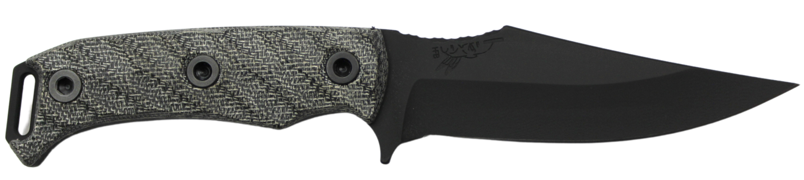 HALF FACE BLADES TOSAHWI 4" BLADE, 8.1"OA, CPM S45VN STEEL, ARMORY BLK, GRAY MICARTA GRIP