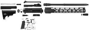 TacFire SSRK9MM16LPK AR Build Kit Sports South Exclusive 9mm Luger AR-15 Black Nitride Steel 1/2"x36