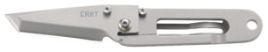 CRKT 5500 K.I.S.S.  2.25" Folding Tanto Plain Bead Blasted 3Cr13MoV SS Blade/Bead Blasted Stainless Steel Handle Includes Pocket Clip