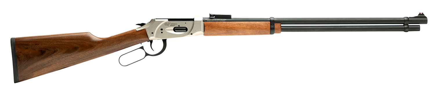 Gforce Arms GFLVR410NKLY Saddlehorn 410 Gauge 2.5" 7+1 20" Black Barrel, Nickel Metal Finish Aluminum Receiver, Turkish Walnut Stock (Youth)