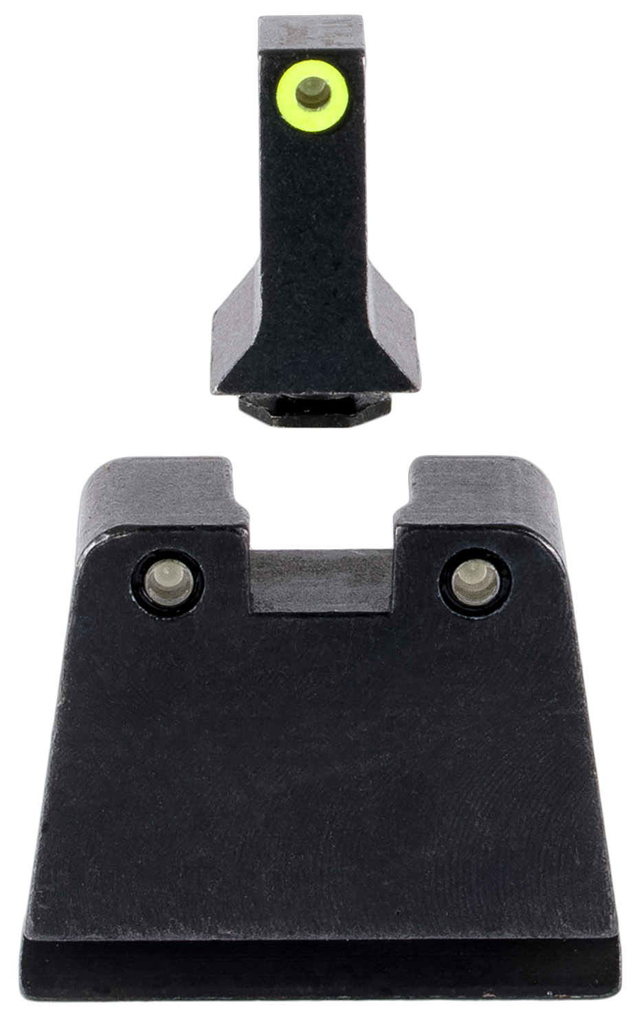 Trijicon GL243C601143 Suppressor/Optic Height Sights Green/Tritium Yellow Outline Front Sight-Green/Tritium Black Outline Rear Sight Glock 42/43/43X Slim Frame