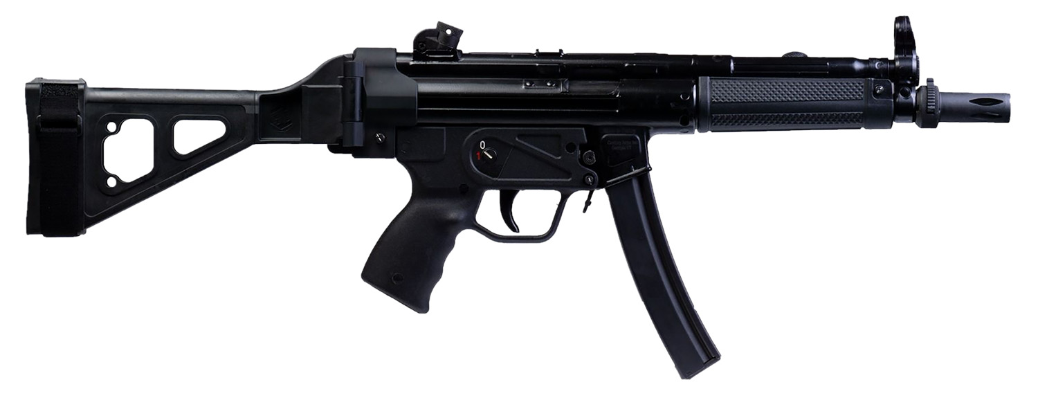 Century Arms HG6034SB-N AP5 P 9mm Luger 30+1 9" Black Threaded Barrel, Black Synthetic SB Tactical Brace, Black Polymer Pistol Grip