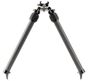 Mdt Sporting Goods Inc 114770BLK BackCountry Bipod 7.50-14.30" High Black Carbon Fiber/Aluminum