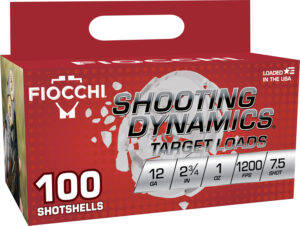 Fiocchi 12SDB17 Shooting Dynamics  12Gauge 2.75" 1oz 7.5Shot 100 Per Box/2 Case
