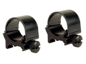 Weaver Detachable Top Mount Aluminum Scope Rings 1" Medium - Black