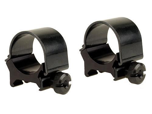 Weaver Detachable Top Mount Aluminum Scope Rings 1" Medium - Black
