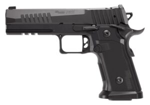Sig Sauer 211F9GT510 P211 GT5 Full Size 9mm Luger 10+1 5" Black Barrel, Black Nitron Stainless Steel Optic Ready/Serrated Slide & Frame w/Beavertail & Picatinny Rail, G10 Grip Panels, SIGLOC-PRO Footp