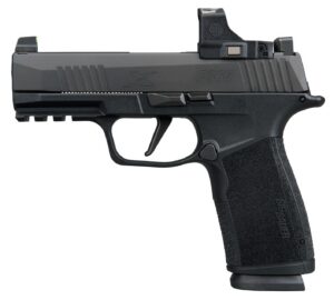 Sig Sauer 365XCA9BXR3PRS P365 XMacro w/Optic Compact 9mm Luger 17+1 3.70" Black Nitron Stainless Steel Serrated w/Sig ROMEO-X Compact Slide, Black Stainless Steel Frame w/Beavertail & Picatinny Rail,